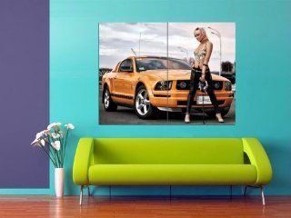 XH0440 Fantastic Ford Mustang Shelby Car Sexy Girl Model HUGE POSTER Print : Everything Else