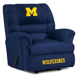 NCAA Michigan Wolverines Big Daddy Microfiber Recliner : Sports Fan Recliners : Sports & Outdoors