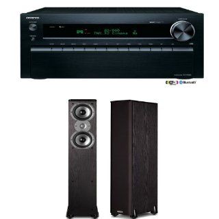 Onkyo TX NR828 7.2 Channel Wireless Network A/V Receiver Plus A Pair of Polk Audio TSi300 Floorstanding Speakers: Electronics