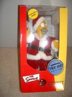 Talking and Dancing Large Santa Homer Simpson: Toys & Games