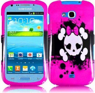 Samsung Galaxy Axiom R830 ( U.S. Cellular ) Cute Pink Skull Hard Snap On Case Cover Faceplate Protector with Free Gift Reliable Accessory Pen: Cell Phones & Accessories