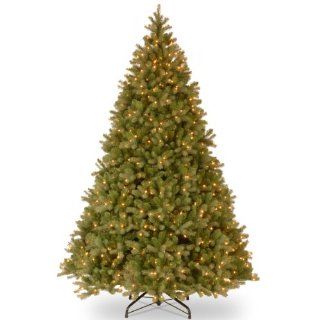National Tree (PEDD1 312 100) "Feel Real" Downswept Douglas Hinged Tree with 1000 Clear Lights, 10 Feet   Artificial Christmas Tree