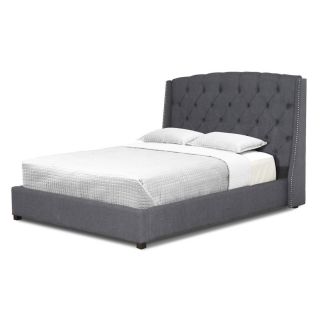 Tov Furniture Williamsburg Grey Linen Full Size Bed Grey Size Full