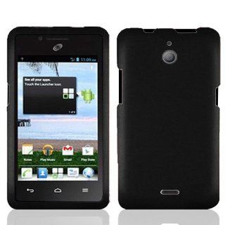 LF 4 in 1 Bundle Accessory   Black Hard Case Cover, Lf Stylus Pen, Screen Protector & Wiper For (TracFone, StraightTalk, Net 10) Huawei Ascend Plus H881C: Cell Phones & Accessories