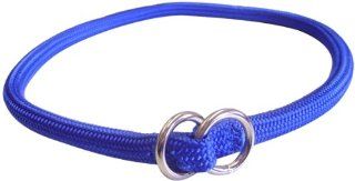 Hamilton 827 BL 5/16 Inch by 16 Inch Round Braided Choke Nylon Dog Collar, Blue : Pet Choke Collars : Pet Supplies