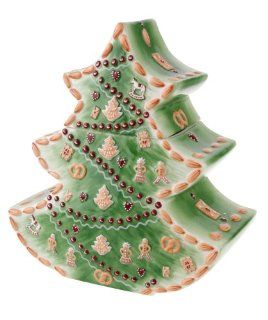 Villeroy & Boch Ginger Fancy Cookie Jar, Christmas Tree: Kitchen & Dining
