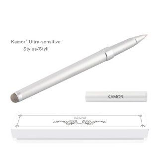 [New Upgraded Version] Kamor Ultra sensitive Stylus/Styli Touch Screen Cell phone Tablet Pen , Dual Purpose with Micro Knit Technology Capacitive Stylus with fine tip pen, work for Apple iPad, iPad 2, iPad 3, iPad 4, iPad air/iPad 5, iPad Mini, iPad Mini 