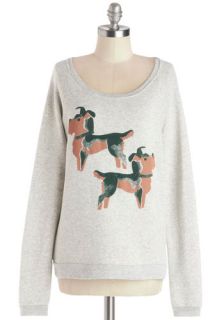 Pup and Away Sweatshirt  Mod Retro Vintage T Shirts