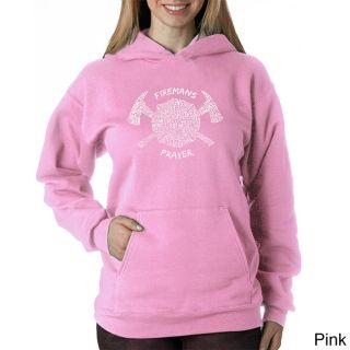 Los Angeles Pop Art Los Angeles Pop Art Womens Firemans Prayer Sweatshirt Pink Size XL (16)