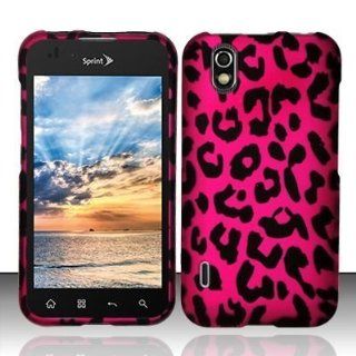 Pink Leopard Hard Faceplate Cover Phone Case for LG Marquee LS855 / Optimus Black P970 / Ignite AS855: Cell Phones & Accessories