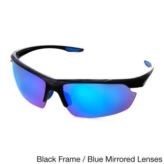 Hot Optix Mens Large Sport Wrap Sunglass With Mirrored Lenses