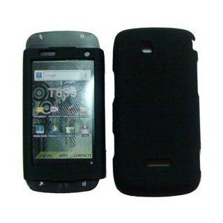 Tmobile Samsung Sidekick 4G t839 Accessory   Black Rubber Feel Designer Protective Hard Case Cover: Cell Phones & Accessories