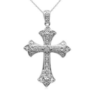 gothic style cross pendant in sterling silver orig $ 359 00 now $ 289