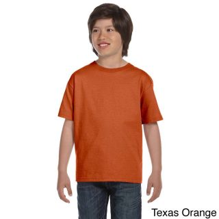 Gildan Youth Dryblend 50/50 T shirt Orange Size L (14 16)