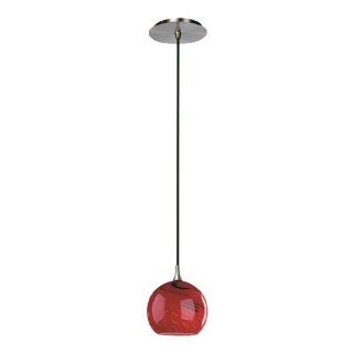 Quorum 865 65 One Light Globe Pendant, Satin Nickel Finish   Ceiling Pendant Fixtures  