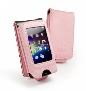 Tuff Luv Faux Leather case cover (Flip Style) for Sony Walkman A series (NWZ A865)   Pink : MP3 Players & Accessories
