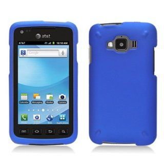 For AT&T Samsung Rugby Smart i847 Accessory   Blue Hard Case Protective Cover + Lf Stylus Pen: Cell Phones & Accessories