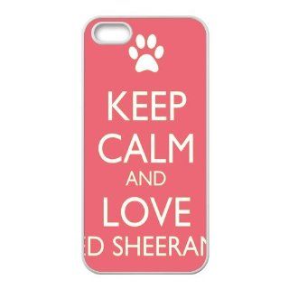 PhoneCaseDiy Personalized Pop Music Ed Sheeran Design Case With TPU Sides Durable Custom Cases For iphone 5/5s Ip5 AX70903: Cell Phones & Accessories