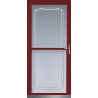 LARSON Cranberry Tradewinds Full View Tempered Glass Storm Door (Common: 81 in x 36 in; Actual: 80.71 in x 37.56 in)