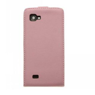 Easygoby Up Down Open Folio Design Luxury Leather Case Magnet Flip Cover For LG Optimus 4X HD P880 Pink: Cell Phones & Accessories