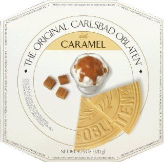 Carlsbad Oblaten Wafer, Caramel, Classic Dessert 4.25 oz (Pack of 6) : Grocery & Gourmet Food