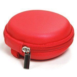 Forrest Shopping Red Bluetooth Handsfree Headset Pu Case   Clamshell/pu Style: Cell Phones & Accessories