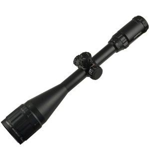 Sniper Scope 4 16x50mm With tactical lock zero and adjustment W/E and W front AO adjustment. Red/Green/Blue Illumination mil dot reticle. Comes with extended sunshade and Heavy Duty Ring Mount and lens cover  Handgun Scopes  Sports & Outdoors