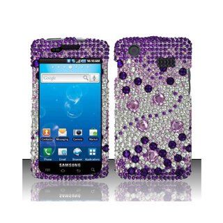 Purple Bling Gem Jeweled Crystal Cover Case for Samsung Captivate SGH I897: Cell Phones & Accessories
