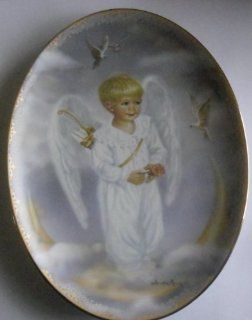 Heaven's Innocence ( Boy Angel ) By Sandra Kuck on Angels Wings Plate Collection the Bradford Exchange : Commemorative Plates : Everything Else