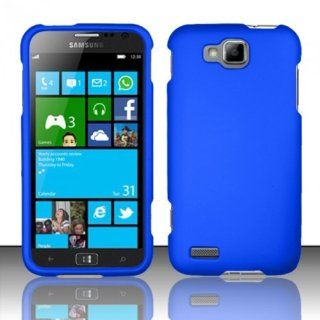 For Samsung ATIV S T899m (T Mobile) Rubberized Cover Case   Blue: Cell Phones & Accessories