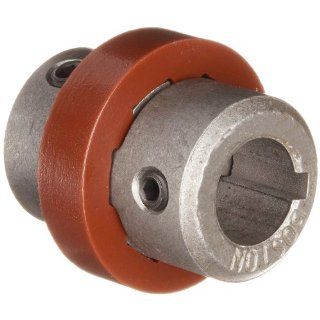 Boston Gear BF71/2X1/2 Shaft Coupling, Spider Ring (3 Jaw), Coupling Size BF7, 0.875" Hub Diameter, 0.500" Driven Hub Bore, 0.500" Driver Hub Bore, 1.219" Max Outer Diameter, 1 horsepower Max HP, 28 pounds per inch Max Torque: Set Screw