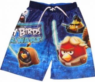 Angry Birds Star Wars Boys Swim Trunks (S (6/7), Blue): Fashion Swim Trunks: Clothing