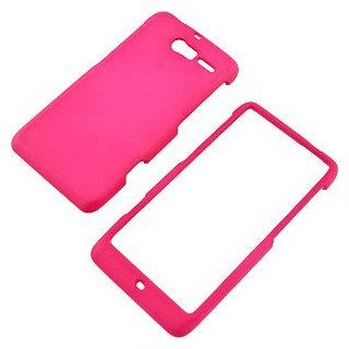 Hot Pink Rubberized Protector Case for Motorola DROID RAZR M XT907: Cell Phones & Accessories