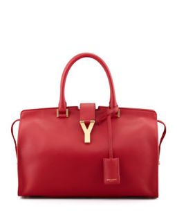 Y Ligne Soft Leather Bag, Red   Saint Laurent