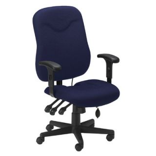 Mayline Comfort High Back Executive Chair with Arms 9414AG Color: Blue