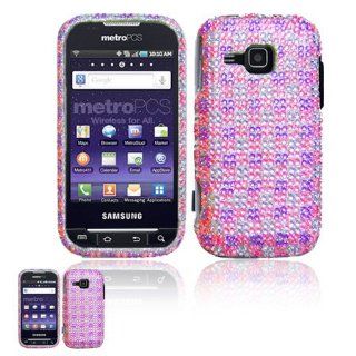Samsung Galaxy Indulge R910 Grid Full Diamond Case Cell Phones & Accessories