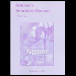 Beginning and Intermediate Algebra: Building a Foundation   Students Solutions Manual
