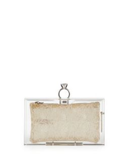Pandora Marry Me Box Clutch, Clear   Charlotte Olympia