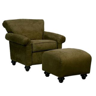 Handy Living Fenton Chair and Ottoman FRF1 CU AAA68 Color: Dark Moss