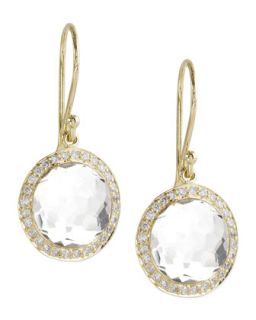 Mini Lollipop Diamond Earrings, Clear Quartz   Ippolita