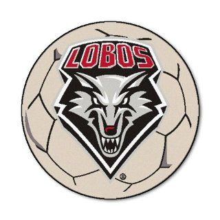 FANMATS NCAA University of New Mexico Lobos Nylon Face Soccer Ball Rug: Automotive