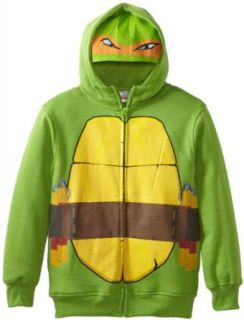 Nickelodeon Boys 8 20 Ninja Turtles Hoodie, Green, Large(14/16): Clothing