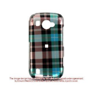 Blue Brown Plaid Hard Cover Case for Samsung Omnia II 2 SCH i920: Cell Phones & Accessories