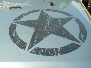 2012+ Jeep Wrangler Black Freedom Edition Star Rear Fender & Hood Decal Sticker: Automotive