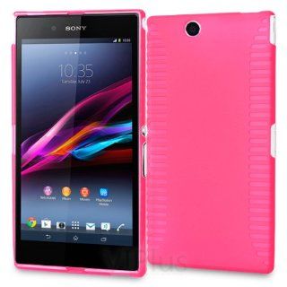 Generic Flexible Gel Rubber TPU Soft Case Flat Skin Pink Cover for Sony Xperia Z Ultra XL39h: Cell Phones & Accessories