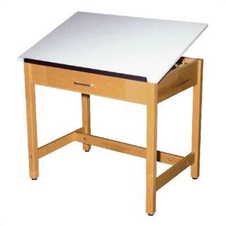 Shain Fiberesin Drafting Table with Drawer DT   XXXX Height: 30 H, Desk Styl