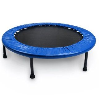 Crown Sporting Goods Mini Rebounder Trampoline, Blue, 38 Inch : Exercise Trampolines : Sports & Outdoors