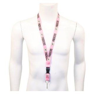 Green Bay Packers NFL Lanyard With Detachable Key Chain (Pink) : Sports Fan Keychains : Sports & Outdoors