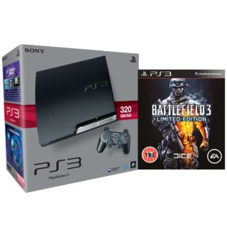 Playstation 3 PS3 Slim 320GB Console: Bundle (Includes Battlefield 3: Limited Edition)      Games Consoles