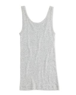 Girls Favorite Ribbed Tank Top, Heather Gray, 4 6X   Vince